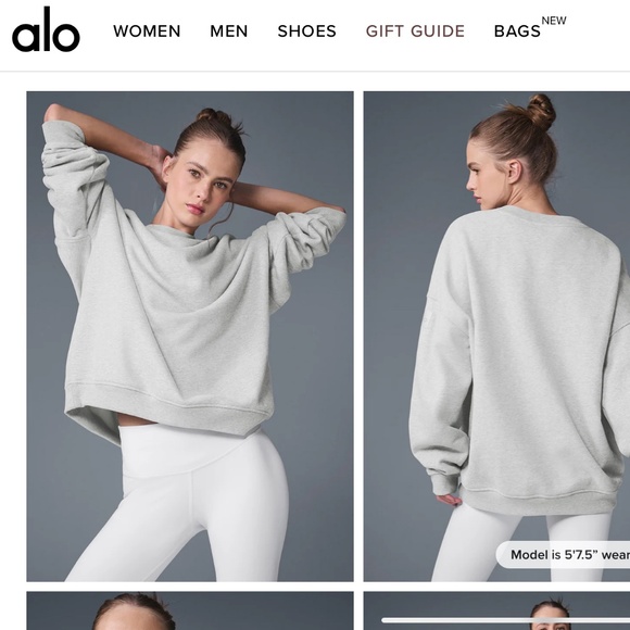 Alo Heavy Weight Crew Neck Pullover - Purple 💜 - Picture 1 of 4